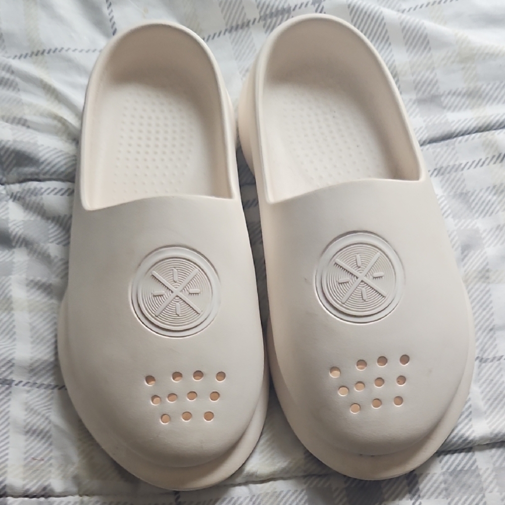 Men's Cream Slip-On Loafers